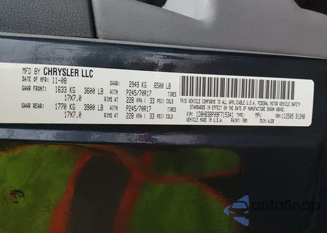 2009 Dodge Durango Se z USA, uszkodzony, nr VIN 1D8HB38P09F715341
